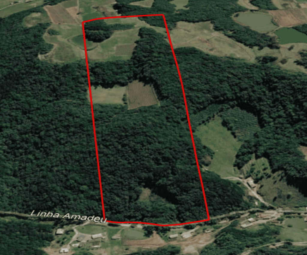 Área de terra à venda em Farroupilha localizada na Linha Amadeo - Vista Aérea